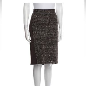 Max Mara wool womens midi skirt size 12​ two toned pencil skirt​ 100 % wool​